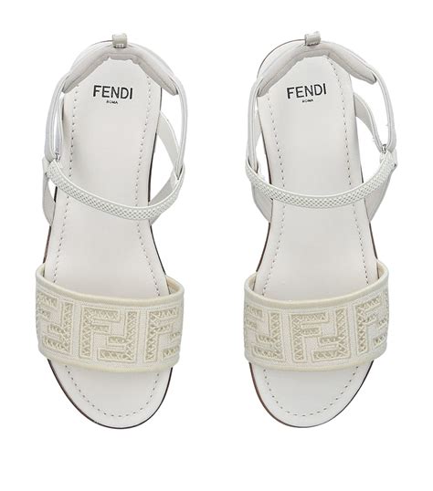 fendi double strap sandals|fendi denim sandals.